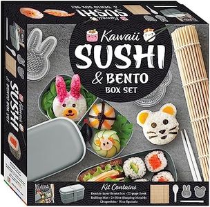 Kawaii Sushi & Bento Box Set - Fun and Easy Sushi-Making Kit with Kawaii Twist
