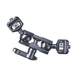 SmallRig Camera Magic Arm, Flexible Articulating Arm with 1/4 Screws, Field Monitor Mount with Dual Ballhead, Aluminum - 3873, Black