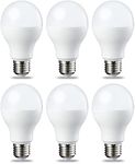 Amazon Basics LED E27 Edison Screw Bulb, 14W (Equivalent to 100W), Warm White, Dimmable - Pack of 6