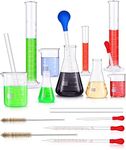 18 Pieces Lab Glassware Set Beaker 