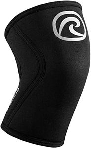 Rehband 5mm Knee Sleeves for Functional Training, Cross-Training & Powerlifting, Weightlifting Knee Support made of Neoprene, Unisex, Colour:Silver/Black, Size:Medium