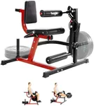 Yes4All Leg Extension and Curl Machine, Adjustable Leg Machine with Plate Loaded, Leg Extension and Curl Bench for Home Gym