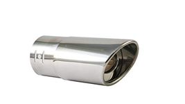 Automaze Universal Fit Car Straight Oval Shaped Exhaust Tail Muffler Tip Pipe 60mm (Model-A146)