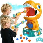 EagleStone Remote Control Dinosaur Shooting Toys with Spray and Auto Score