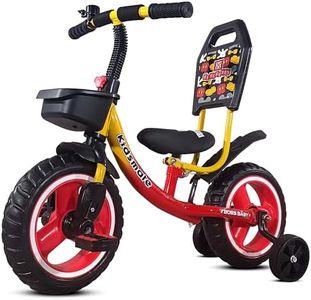 Kidsmate Lite Rider Pro Balance Cycle for Kids – Kids Cycle with Adjustable Seat & Backrest | Bell with Durable Training Wheels & EVA Tires – Baby Balance Bike Perfect for Ages 1-4Y (Red)