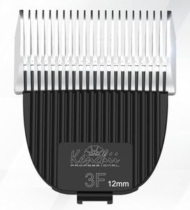 Kenchii Flash Clipper Blade (3F,12mm) Only Compatible with Flash Clipper, Black & White