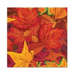 Beistle 90813 Fall Leaf Beverage Napkins (16 Pack), Multicolor