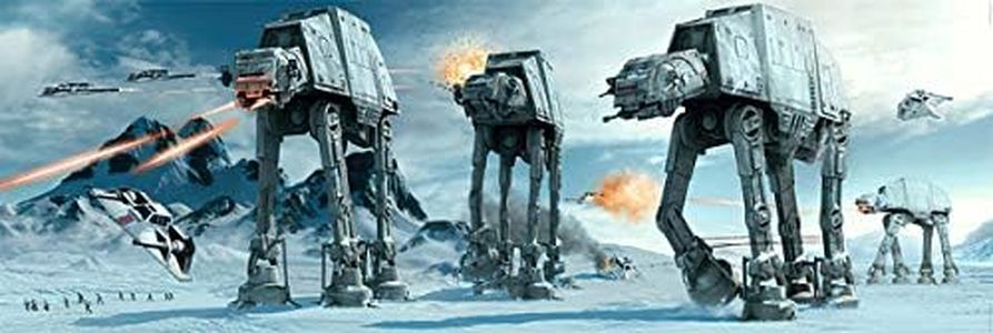 POSTER STOP ONLINE Star Wars Episode V - The Empire Strikes Back - Door Movie Poster (The Battle of Hoth - at-at Attack) (Size 62" x 21") (Poster & Poster Strip Set)