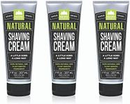 Pacific Shaving Company Natural Shaving Cream - Shea Butter + Vitamin E Shave Cream for Hydrated Sensitive Skin - Clean Formula for a Smooth, Anti-Redness + Irritation-Free Shave Cream (7 Oz, 3 Pack)