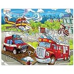 Just Smarty Fire Truck Toddler Puzzles for Boys and Girls | Fire Truck Toy 52 Pieces Jigsaw Puzzles | Firefighter Puzzle | Firefighter Kids Great Gift | Kids Puzzles Ages 4-6 | Puzzles for 5 Year Olds