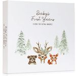 Keepsake Baby Memory Book for Boys and Girls – Timeless First 5 Year Baby Book – Gender Neutral Woodland Journal Scrapbook or Photo Album - A Milestone Book to Record Every Event from Birth to Age 5