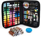 ELEPHANTBOAT®Sewing Kit Needle and Thread Kit 226pcs Sewing Kit Box for Home Use, Sewing Machine Accessories, Contains 43 Spools of Thread, Sewing Needles, Scissors, Thimble, Tape Measure More