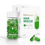 Beautywise Hair Rescue |Biotin & Keratin | Hair Aminos, Vitamins, DHT Blocker for Hairfall Control & Growth |Shine, Anti Hair Fall & Breakage supplement (30 capsules)