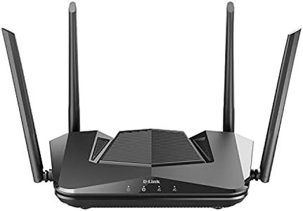 D-Link AX3200 Mesh WiFi 6 Router - 8-Stream, 802.11ax Router, Dual Band, OFDMA, MU-MIMO, Voice Control with Google Assistant and Amazon Alexa, Expand your network with WiFi Mesh Technology (DIR-X3260)
