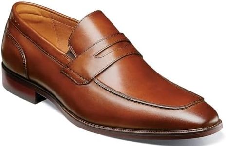 Florsheim Sorrento Moc Toe Penny Loafer Uomo Abito Scarpa, Cognac liscio, 42 EU