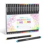 Ohuhu Fineliner Pens: 18 Packs Fineliner Drawing Pen 11 Colored Pens & 7 Assorted Point Sizes Black Micro Pens Waterproof for Drawing Sketching Anime Manga Artists Beginners - Hana Highway