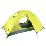 Azarxis 1 2 3 Person 3 Season Professional Backpacking Tent, Double Layer Dome Tents Easy Setup Waterproof for Camping Hiking Traveling with Carry Bag (Green - 1 People - 3 Season)