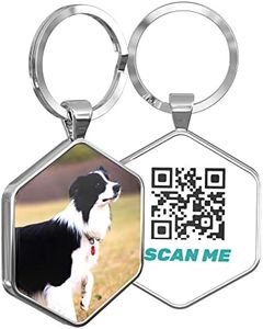 DISONTAG Dog Tags Personalized Pet ID Tags - QR Code Customize Dog Cat Tag - Pet Online Profile Display Pet Information