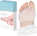 FOMIBOBRI Metatarsal Pads 12 Pack Ball of Foot Cushions for Women and Men Soft Gel Foot Pads Pain Relief Forefoot Pad, White