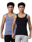 Levi's Men's Style #015 Sports Regular Fit Solid (015-VEST_Navy,Blue Melange_L)