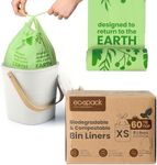 Mini 8L Compostable Bin Liners in D