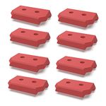 JILINWEI 8 Pcs Mounting Feet for Milwaukee Packout,Mounting Plate Feet Mount Adapter Compatible with Milwaukee Packout System,Red