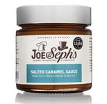 Joe & Seph's Salted Caramel Dessert Sauce (1x230g) Caramel Drizzle, Ice Cream Sauce, Caramel Sauce for Coffee, Vegetarian, Home Baking, Cakes