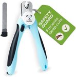 PetSpy Best Dog Nail Clippers and Trimmer with Quick Sensor - Razor Sharp Blades, Safety Guard to Avoid Overcutting, Free Nail File - Start Professional & Safe Pet Grooming at Home