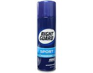 Right Guard Sport 3-D Odor Defense Antiperspirant & Deodorant Aerosol Powder Dry - 6 oz, Pack of 5