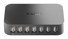 D-Link DUB-H7/B 7-Port USB 2.0 Hub - UK Version