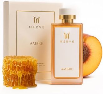 Merve Ambre Perfume For Women 3.4 oz | Premium Long Lasting Fragrance Luxury Scent | Jasmine, Honey, Floral, Fruity, Soft Spicy, Amber, Musk | Eau de Parfum