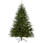 National Tree Company 'Feel Real' Artificial Full Christmas Tree, Green, Frasier Grande, Includes Stand, 7.5 Feet