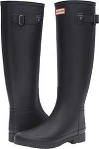 Hunter Womens Original Refined WF Rubber Navy Boots 9 US