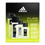 Adidas - Pure Game Gift Set (Eau de Toilette 50ml, Shower Gel 120ml, Aftershave 100ml & Body Spray 75ml)