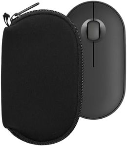 kwmobile Funda Compatible con Logitech Pebble Mouse 2 M350s / M350 - Estuche de Neopreno con Cremallera para ratón - Carcasa en Negro