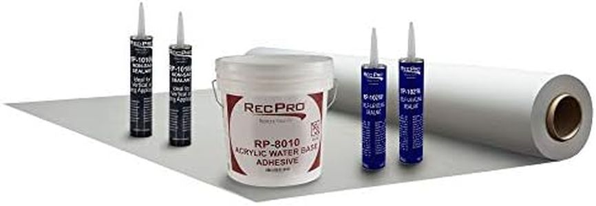 RecPro RV PVC Slide Out Rubber Roof Kit | 4' Wide | Roof Repair | UV Protection | Made in USA (14ft)