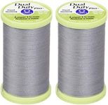 [2-Pack] Coats & Clark Dual Duty Plus Hand Quilting Thread 325yds Slate s960-0620