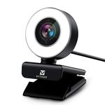 PC Webcam for Streaming HD 1080P, Vitade 960A USB Pro Computer Web Camera Video Cam for Mac Windows Laptop Conferencing Gaming with Microphone & Ring Light