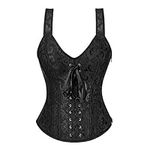 Women Sexy Boned Lace up Corsets an