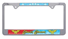 Wonder Woman Chrome License Plate Frame