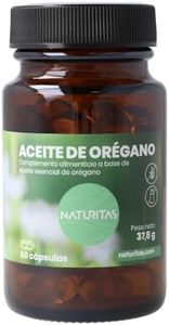 Aceite de Orégano 60 perlas Naturitas Essentials | Antifúngico y antimicrobiano natural | Cápsulas blandas | Sin gluten y sin lactosa