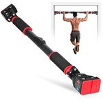Pull Up Bar Doorway, Chin Up Bar with Level Meter No Screw Installation, Adjustable to Doors with a Different Width, 28.3inch-38.2inch 440LBS, Workout Bar for Home Gym Exercise Fitness
