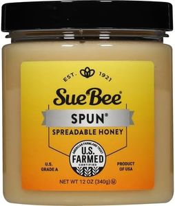 Sue Bee Spun USA Clover Honey, 12 Ounce Sue Bee Pure Premium Clover Honey From USA Beekeepers