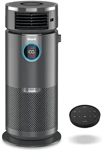 Shark 3 in 1 Air Purifiers for Home, Bedroom, or Office with HEPA Filter, Small Space Heater and Fan Combo, Covers up to 500 Sq Ft, Clean Sense Technology, HC452, Heat or Cool, and Purify Together