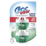 Croc'Odor Fridge Deodoriser, Twin Pack, Unscented, Food Safe Formular with Temperature Indicator - 2 x 33 g, Packaging may vary