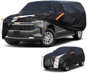 Cotryvox Large SUV Car Cover for Chevy Suburban 100% Waterproof All Weather, Heavy Duty Outdoor Full Exterior Covers Rain Sun Wind UV Protection.