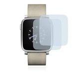 brotect 3D Curved Screen Protector compatible with Pebble Time Steel (2 Pack) - Full Screen Coverage