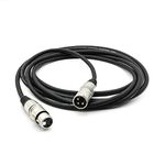 DEVICE OF URBAN INFOTECH 1.5 Meter XLR Cable for Condenser Microphone Male to Female Connector 100% Pure Oxygen-Free 3-Pin Copper Wire Balanced Pin Cable for Amplifiers,Mixer,Preamp,Speaker System