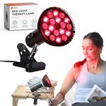 LifePro InfraGlow NIR & Red Light Therapy Lamp - Infrared Red Light Therapy Device with 18 LEDs & Clip-On Lamp - at-Home Red Light Therapy for Body, Chronic Pain Relief, Skin Wellness, & Recovery Accelaration