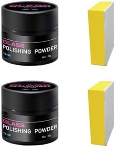 Cerium Oxide Glass Polishing Powder - Glass Scratch Remover | Windshield Scratch Repair | Car Glass Oil Film Cleaner | Car Window Glass Polishing Compound for RemoveScratch (2 Set)